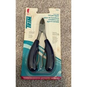 Trim Easy Grip Full Jaw Nipper/Clipper Nipper For Pedicure Stainless Steel Blue